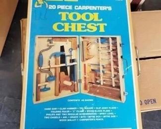 Vintage Handy Andy Model#194 20 pc. Tool Chest with Tools (2 available) $50 each