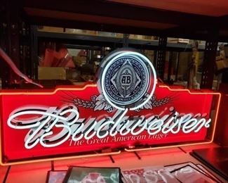 4' Vintage Budweiser Neon Light $395