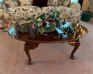 Mahg-Oval Coffee Table