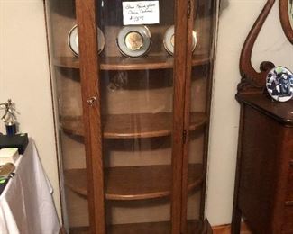 Glass Round Front China Cabinet
