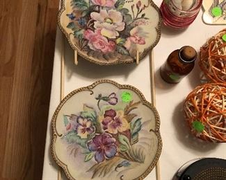 Decorative Plates and Rack