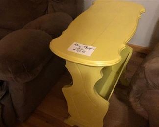 Magazine Rack and Table