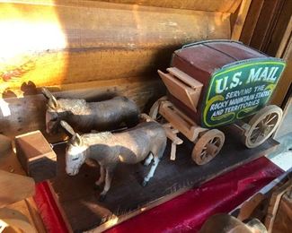 Mule Drawn Mail Wagon