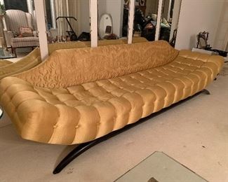 1. Adrian Pearsall Sofa. > Looks incredible, but is very hard. The foam has hardened. No rips in the fabric that I could see, so it shows great. it's a fabulous couch. But, it needs to be reupholstered. But It's a classic Mid-Century Modern Couch Sofa by Adrian Pearsall $500
