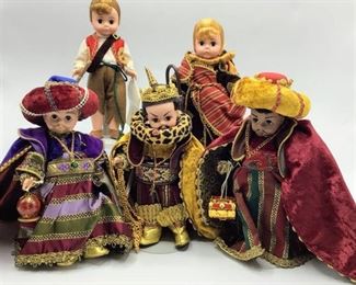 Madame Alexander The Three Wise Men 19480, Shepherd and Drummer Boy 19490 - part of The Nativity Collection