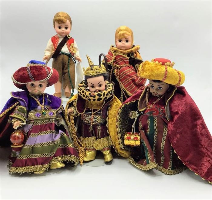 Madame Alexander The Three Wise Men 19480, Shepherd and Drummer Boy 19490 - part of The Nativity Collection