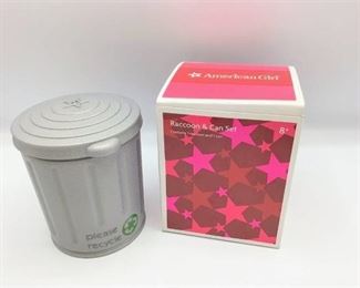 American Girl 2010 Retired Lanies Raccoon & Can Set - New in Box