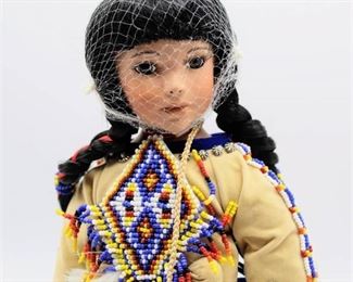 Paradise Galleries 1999 "Many Stars" Native American Daughters Doll by Patricia Rose COA G890 in original box