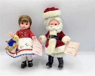 Madame Alexander Dolls Santas World 38545 and I Love My Teddy 30425