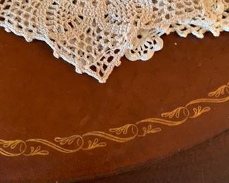 Vintage Robinson's Furniture Leather Top Table