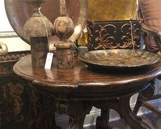 Marge Carson Occasional Table, Perfect for foyer, or game table( top has beautiful design , Designer Accessories