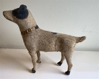 antique paper mache' dog