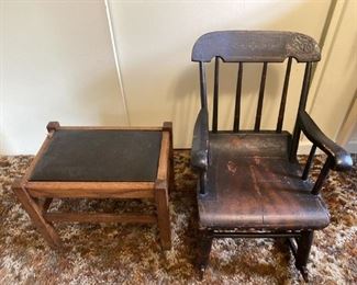 antique Childs chair