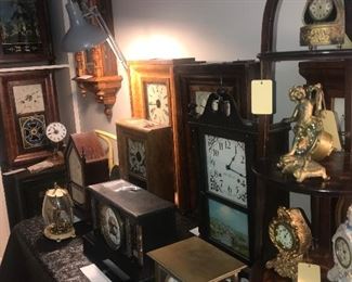 Items Located In The Office ~ Collection Of Antique And Vintage Clocks 