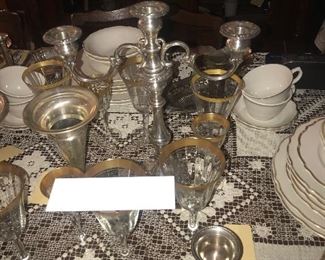 Items Located In The Dining Room  ~ Lots Of Sterling Silver & Silver Plated Items