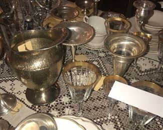 Items Located In The Dining Room  ~ Lots Of Sterling Silver & Silver Plated Items