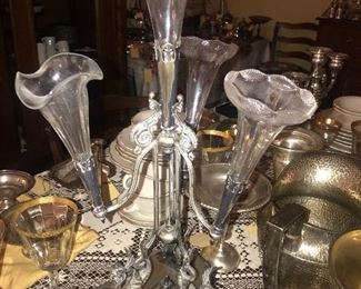 Items Located In The Dining Room  ~ Lots Of Sterling Silver & Silver Plated Items