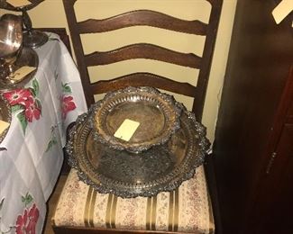 Items Located In The Dining Room  ~ Lots Of Sterling Silver & Silver Plated Items