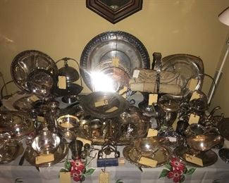 Items Located In The Dining Room  ~ Lots Of  Silver Plated Items