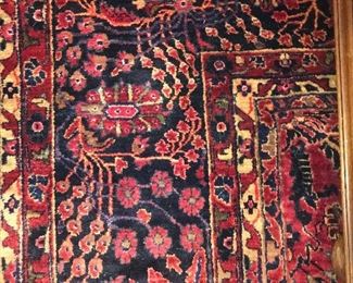 Items Located In The Dining Room ~ Beautiful 1920's Sarouk Floor Rug Measuring 23'10" X  10'2" In Great Condition ~ Vegetable Dyes
