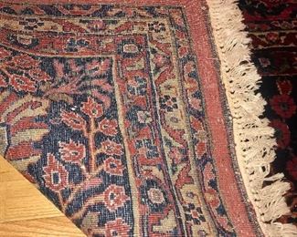 Items Located In The Dining Room ~ Beautiful 1920's Sarouk Floor Rug Measuring 23'10" X  10'2" In Great Condition ~ Vegetable Dyes