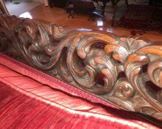 Items Located In The Living Room ~ Antique English Walnut Edwardian Bergere Sofa And Matching Chair With Down Cushion