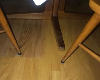 Items Located On The Sun Porch ~ Vintage Rock n Roll Albums ~  MCM Chairs And Dining Table