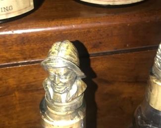 Items Located On The Sun Porch ~ Vintage Bar Decanters, Liquor And Accessories