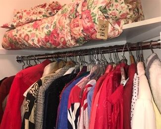 Items Located In The 2nd Bedroom  ~ Assorted Womens Clothing, Shoes And Belts