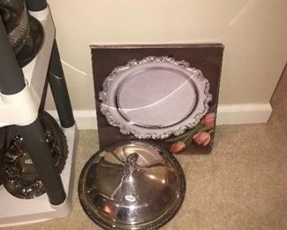 Items Located In The Finished Area Of The Lower Level ~ Assorted Silver Plated Items