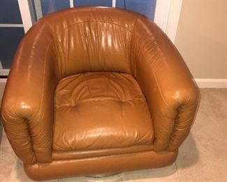 Items Located In The Finished Area Of The Lower Level ~ Vintage Milo Baughman Thayer Coggins Swivel Chairs