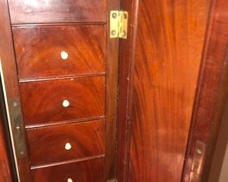 Items Located In The Finished Area Of The Lower Level ~ Antique Victorian Large Executive Desk With Mirror And Drawers