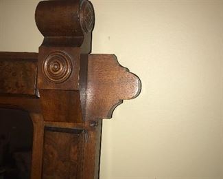 Items Located In The 3rd Bedroom ~ Antique Victorian Dress with Three Drawers And Mirror With Black Ebonized Tear Drop Pulls