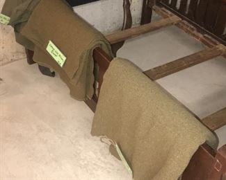Items Located In The Unfinished Basement ~ WWII Blanket And Duffel Bag