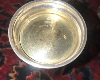 Located In he Dining Room ~ Set Of Four Chicago Silver Company Sterling Silver Large Mint Julip Cups