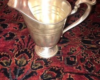 Located In The Dining Room ~ Art Deco Streamlined Sterling Silver Water Pitcher