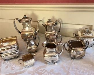 Vintage Tiffany & Co Silver-Soldered Tea Service 