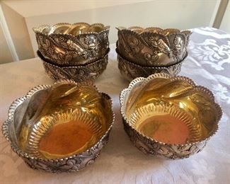 Vintage Tiffany & Co Sterling Silver Finger Bowls 