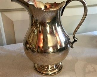 Vintage Wallace Sterling Silver Water Pitcher 