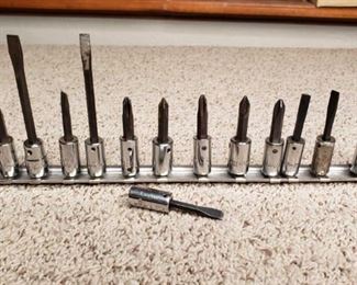 Snap-On Flat and Philip Head Sockets
