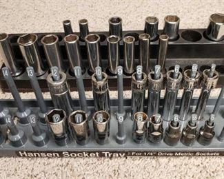 Snap-On Assorted Metric and Standard Sockets
