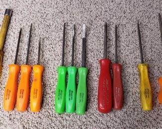Snap-On Colorful Screwdrivers 
