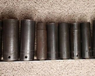 Snap-On Assorted 1/2 in. Driver Deep Well Impact Sockets
