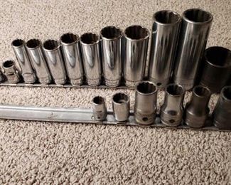 Snap-On 1/2, 3/8 & 1/4in. Driver Sockets
