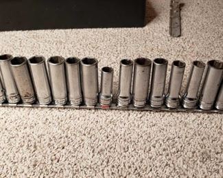 Snap-On 3/8in. Driver Deep Well Sockets
