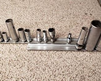 Snap-On 3/8 and 1/4in. Driver Sockets
