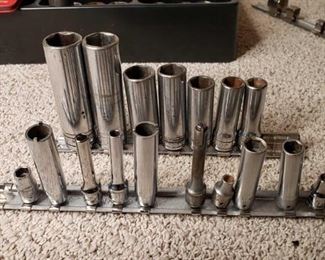 Snap-On 3/8 and 1/4 in. Deep Well and Specialty Sockets
