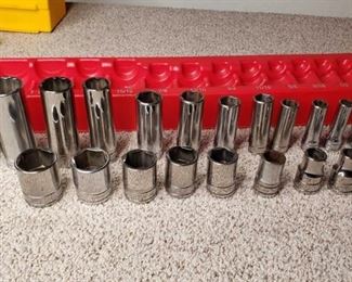 Snap-On 1/2 - 3/8in. Driver Sockets
