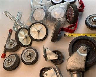 Assorted Training Wheels, Casters, Etc.
