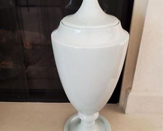 large teal porcelain urns $699 pair